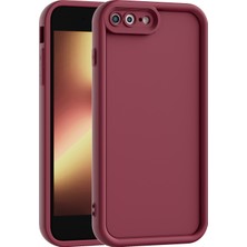 Vissona iPhone 7 Plus  Uyumlu Kamera Çıkıntılı Mat Silikon Telefon Kılıfı