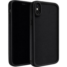 Vissona iPhone x ve Iphone Xs Uyumlu Kamera Çıkıntılı Mat Silikon Telefon Kılıfı