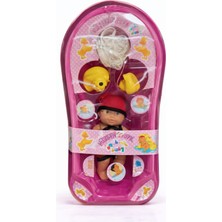 Nasyonel Toys Küvetli Oyuncak Bebek Seti – Banyo Aksesuarlı Bebek Oyuncağı