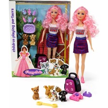 Nasyonel Toys Oyuncak Bebek ve Aksesuar Seti – Evcil Hayvanlı Oyun Seti