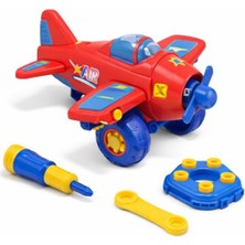 Nasyonel Toys Oyuncak Uçak Seti | Aksesuarli Sök-Tak Uçak Oyuncağı | Çocuk Oyuncak Uçak