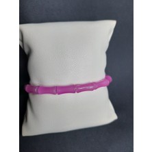 Mryart Mor Renk Kesme Boncuk Bileklik