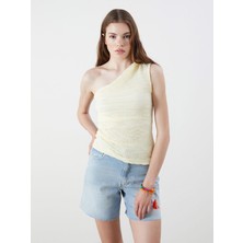 Lc Waikiki Yeni Sezon Tek Omuz Dokulu Büzgülü Bluz