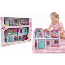 Nasyonel Toys Little Princess Oyuncak Oyun Evi – Aksesuarlı Prenses Bebek Evi – Kız Çocuk Oyuncağı