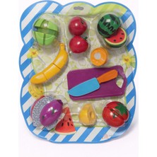 Nasyonel Toys Oyuncak Kesilebilen Meyve Seti – Cırtlı Sebze & Meyve Doğrama Oyunu (Eğitici Oyuncak)