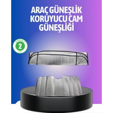 MiraLive Metalize Reflektör Yüzeyli Uv Koruyucu Araç Güneşliği – Serin ve Güvenli Sürüşler Için