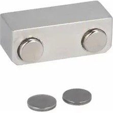 Dizaynaks Manyetik Mıknatıslı F/uv Yapıştırma Cam Kabin Dolap Kapak Tutucu Çiftli