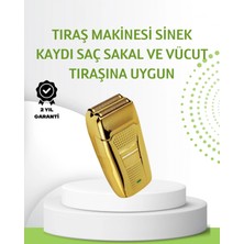MiraLive Çift Başlık ve Favori Şekillendirme Özellikli Altın Renk Tıraş Makinesi