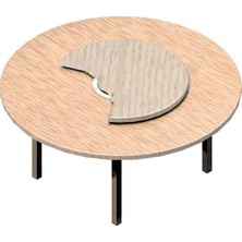 Dizaynaks Lazy Susan Döner Tv, Masa ve Servis Mekanizması 600 Mm.