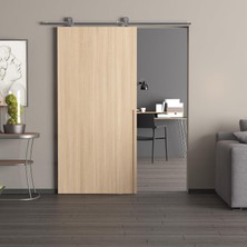 Dizaynaks Askılı Sürgü Kayar Kapı Sistemi Frenli-Ahşap Kapı