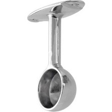 Dizaynaks Krom Yuvarlak Ayaklı Askı Flanşı Kapalı - 2 Adet