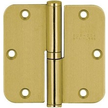 Dizaynaks 8 Cm. Oval Kapı Menteşesi Parlak Pirinç