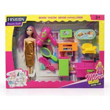 Nasyonel Toys Kuaför Temalı Oyuncak Bebek Seti – Aksesuarlı Oyun Seti Kız Çocuk