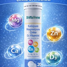 Çare Burada Kalsiyum & Magnezyum & Çinko & D3 Vitamini Efervesan Tablet 3500 Mg (20 Tablet)