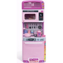 Nasyonel Toys Oyuncak Pembe Mini Mutfak Seti | Çocuklar Için Eğitici Oyun Mutfağı