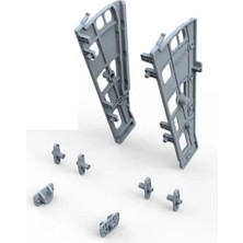 Dizaynaks Plastik Tekli Dar Düşer Ayakkabılık Seti