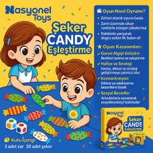 Nasyonel Toys Şeker Candy Eşleştirme - Eğlenceli ve Eğitici Kutu Oyunu -
