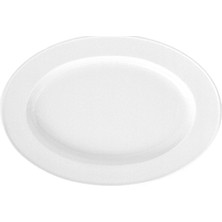 Güral Porselen Delta Otel 29 Cm.kayık Tabak Dekorsuz (6 Adet)