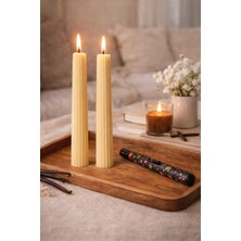 BRANDSMITHS Yıldız Desenli Mum Çakmağı & Ikili Vanilya Mum Seti