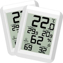 Normadia Mini Sıcaklık ve Nem Ölçer Çift Paketi, Hassas Izleme Seti