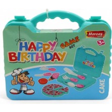 Nasyonel Toys Happy Birthday Pasta Oyun Seti Taşıma Çantalı – Doğum Günü Evcilik Oyuncağı (3+ Yaş)