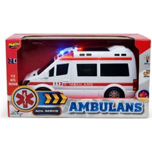 Nasyonel Toys Işıklı Oyuncak Ambulans | Kurtarma Temalı Çocuk Oyuncağı Ambulans Aracı