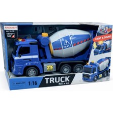 Nasyonel Toys Oyuncak Beton Mikseri Kamyon | Işıklı & Sesli Truck Mixer Inşaat Aracı (1:16)