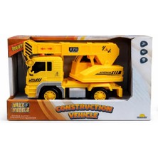 Nasyonel Toys Oyuncak Inşaat Vinç Kamyonu | Construction Vehicle Sarı Iş Makinesi Oyuncağı
