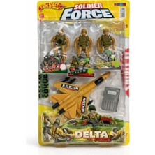 Nasyonel Toys Soldier Force Delta Force Oyuncak Asker Seti – Savaş Uçağı ve Asker Figürlü Set (NZM-370)