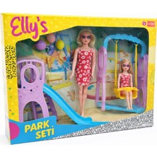 Nasyonel Toys Elly’s Park Seti Oyuncak Bebek Oyun Alanı – Kaydırak & Salıncaklı Kız Çocuk Oyuncağı