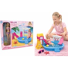 Nasyonel Toys Destiny Melissa Oyuncak Bebek Havuz Seti – Kaydıraklı & Aksesuarlı Yaz Oyun Seti
