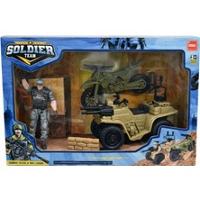 Nasyonel Toys Askeri Oyuncak Seti Jeep ve Asker Figürlü | Çocuklar Için Savaş Oyuncağı 3+