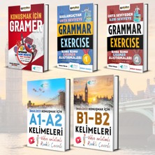 Erkan Önler Yayınları Kapsamlı A1-A2, B1-B2 Gramer ve Kelime Seti