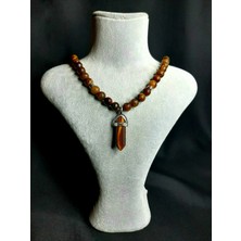 Mryart Kaplan Gözü Doğal Taş Kolye Unisex