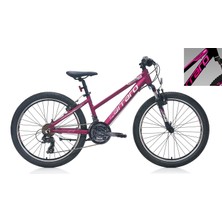 Carraro Force 401 21-V Vb Çocuk Dağ Bisikleti - Mat Siyah-Fuşya-Beyaz - 32,5 cm