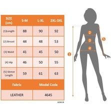 Adisia Kadın Uzun Kollu Yakalı Cepli Önü Fermuarlı Mini Deri Elbise