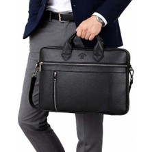Unisex Siyah 14 Inç Evrak ve Laptop Çantası