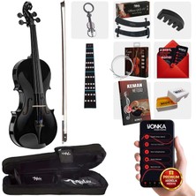 Midex HGA34BK-TYS Siyah 3/4 Keman Seti 10-13 Yaş Çocuk Kemanı Seti