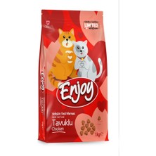 Enjoy Tavuklu Kedi Maması 1 kg (Sevgililer Günü Özel Ambalaj)