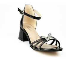 Minican 500 Siyah Kız Çocuk Abiye Ayakkabı