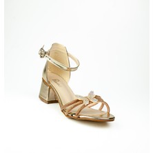 Minican 500 Altın Kız Çocuk Abiye Ayakkabı