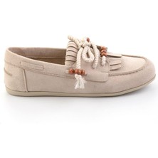 Bambi Bej  Kadın Loafer Ayakkabı K01566004872