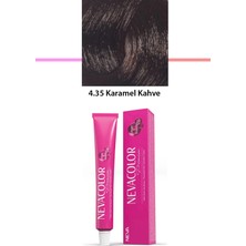 Herşeytrend Premium 4.35 Karamel Kahve - Kalıcı Krem Saç Boyası 50 G Tüp