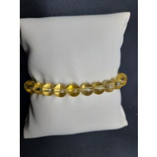 Mryart Saydam Sarı Cam Boncuk Bileklik Unisex