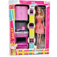 Nasyonel Toys Mutfaklı Oyuncak Bebek Seti – Fırınlı Dolaplı Evcilik Oyunu Kız Çocuk Oyuncağı