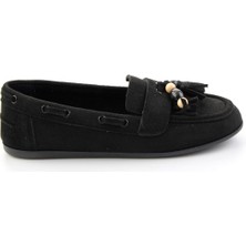 Bambi Siyah  Kadın Loafer Ayakkabı K01566004972