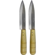 Güzelyüz Avm Ahşap Saplı Paslanmaz Mutfak Bıçağı Büyük Boy 2 Adet