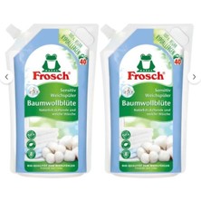 Frosch Pamuk Çiçeği Sensitive-Hassas Çamaşır Yumuşatıcı 1 L – Bitki Bazlı, 40 Yıkama, Vegan 2 Adet