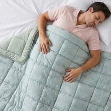 Othello Kullanımı Kolay Tek Kişilik Yorgan 155X215 cm Yeşil - Dormio Bloom Serisi