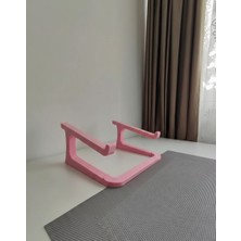 3 Boyutlu Hepsi - Pembe Notebook Laptop Standı - Model No : 2 - Laptop Notebook Yükseltici - Pembe Renkli - Taşınabilir & Basit & Ergonomik